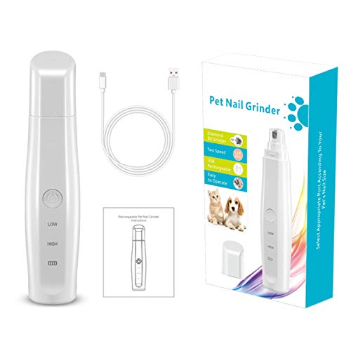 Pet Nail Grinder Ultra Quiet Electric Dog Nail File Portable Pets Dogs Cats
