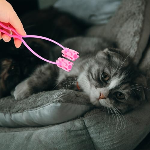 Image of GLEAVI Cat Massage Roller Cat Face Massager Roller for Face Neck Legs Belly Pet Grooming Tool for Puppy Dog Kitty 9.64 X 1.77 X 1.18 in