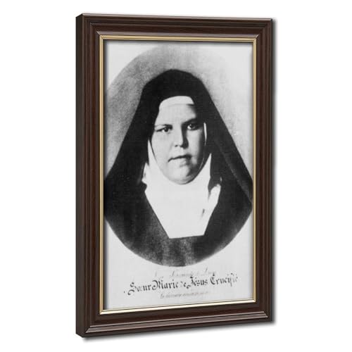Portrait Saint Mariam Baouardy sur toile, cadeau religieux idéal