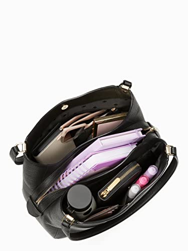 Kate Spade Leila Medium Triple Compartment Shoulder (Black) #TOP5