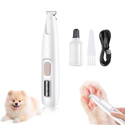 Pet Micro Trimmer,2024 New Low Noise Cordless Dog Paw Trimmer, Rechargeable Pet Hair Trimmer for Grooming, Multifunctional Pet Hair Clippers
