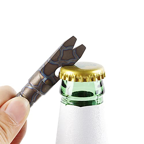 Hamans Titanium Alloy Edc Pry Bar With Bottle Opener Screwdriver Function Multi Tool (Multicolor) #TOP5