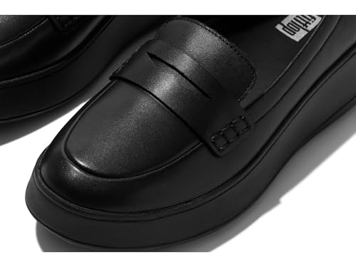Image of FitFlop Allegro Fringe Buckled Leather Loafers