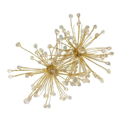 Artisanal Bridal Earrings Pair Exaggerated Styles Crystals Embellished for Wedding Comfortable Wear Bride Earrings