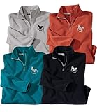 Fleecepullover mit Reißverschluss