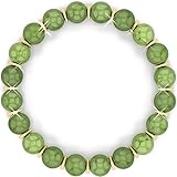 Lucky Charm Jade Bracelet - Bring Prosperity, Success and Positive Energy with this Green Jade Bead Bracelet,Good Luck Feng Shui Crystal Healing Bracelet for Women and Men,Pulseras para hombres
