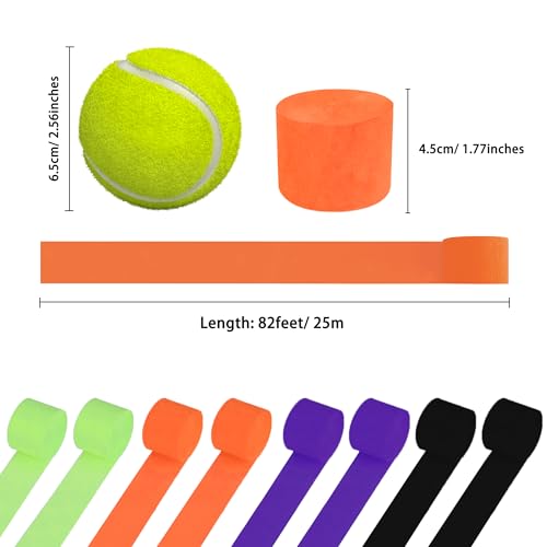 Image of 8 Rolls Halloween Crepe Paper Streamers Purple Green Orange Balck Streamers for Halloween Party Decorations Birthday Baby Shower Gender Reveal Graduation Party Decorations DIY Crafts