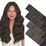 Picture of GOO GOO Invisi Edge Tape in Hair Extensions Human Hair, 1C Mocha Brown 20pcs injected with 20pcs classical tape ins, 24inch 100g, Virgin Remy Hair, Natural Look