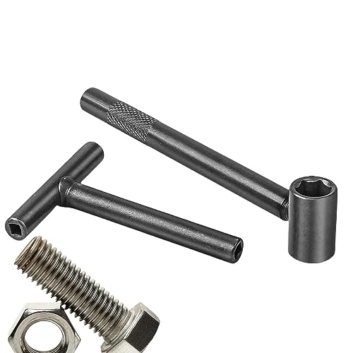 Decorhome Juego de herramientas de ajuste de válvulas, llave inglesa, herramienta de ajuste de válvula de aleación de alta dureza, herramienta de perforación cuadrada y hexagonal para válvulas de
