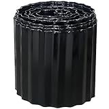 Quibbay Borde de jardín de metal corrugado, flexible para paisajismo y patio