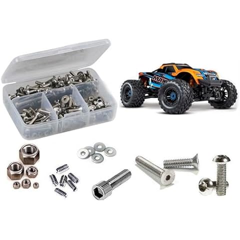 TRA089 - Traxxas Maxx 1/10th Monster (#89076-4) Stainless Steel Screw Kit Cover