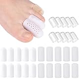 VYNFLICK Silicone Toe Protector: Gel Anti-Friction Breathable Toe Finger Caps 30PCS Toenail Guard Covers for Women Men Foot Bunion, Corn, Blister, Pain, Callu Toenail Sleeve Pads