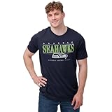 FOCO Seattle Seahawks NFL Mens Signature Bar T-Shirt - Navy - XXL