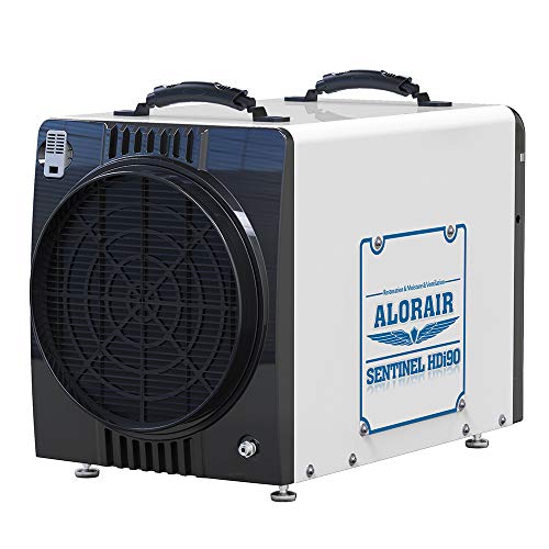 AlorAir Duct-able Version Basement/Crawl Space Dehumidifiers 198PPD (Saturation) 90 Pints (AHAM), Condensate Pump