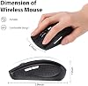 Mouse Inalámbrico Macarrie 20 Unidades para Laptop 1200dpi Mouse Inalámbrico para Computadora al por Mayor con 6 Botones Incluye Receptor USB Compatible con Windows, PC, Computadora 4