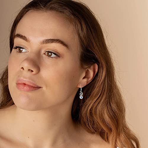 925 Sterling Silver Witch Broom Earrings - Infinity Dangle Earrings for Women Friends3