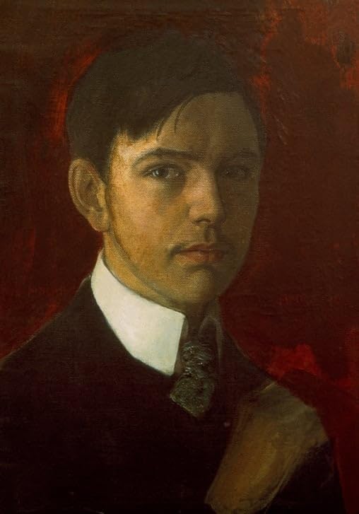 Toile Autoportrait d'August Macke affiches et gravures salon 60x90