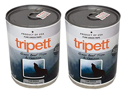 ペットカインド トライペット TRIPETT グリーンビーフトライプ＆ベニソン(鹿肉) 340g缶×２個セット PETKINDのサムネイル