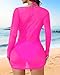 Pinup Fashion 3 Piece Bathing Suits Women Hot Pink Bikini Sets with Cover Up Sexy Swimsuit with Mesh Cover Up S-XXL