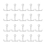 sourcing map 20Stk. Flusskontrolle Schlauchklemme flache Backe Federklemme für Labor flexibler Schlauch