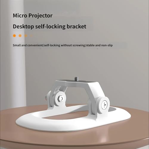Soporte para proyector de escritorio deslizante con tornillo 1/4 3