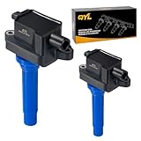QYL Pack of 2 Ignition Coil for 98 99 01 02 03 04 Kia Spectra Sephia 1.8L I4 C1181 UF253 88921397 0k247-18-100a