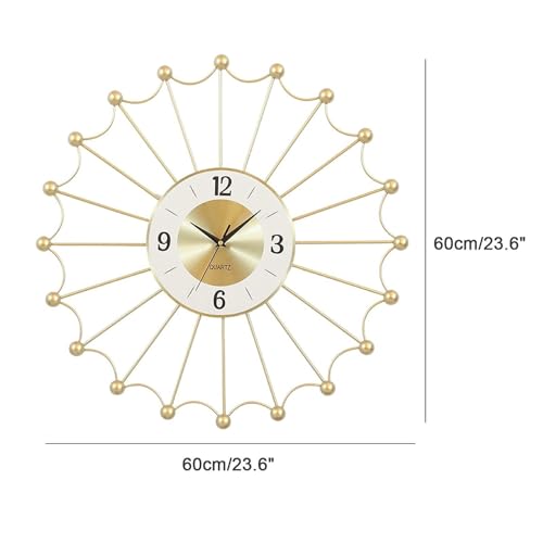 Horloge murale silencieuse à grands chiffres arabes pour une lecture facile - 3