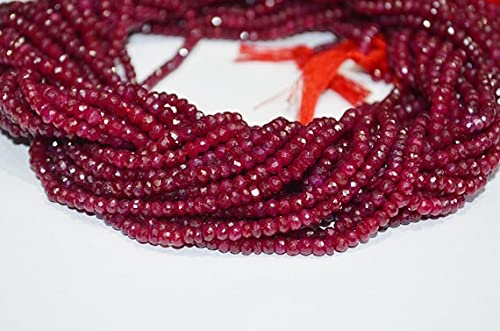 Rubis naturel facetté 4mm fini les pierres ternes créez des bijoux éclatants