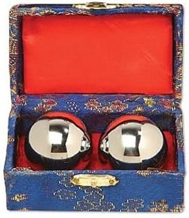 Cloisonne Balls - Silver Chrome Baoding Balls 2"