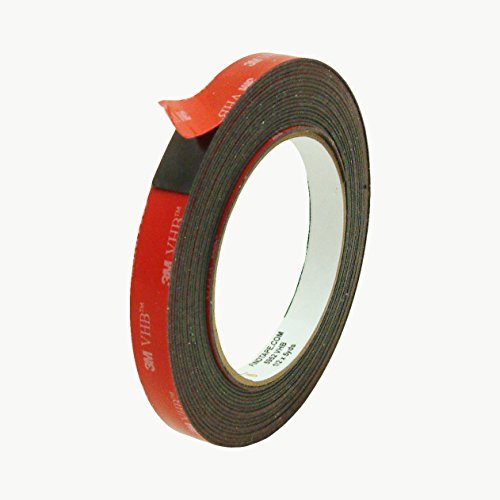 3M Scotch 5952 Vhb Tape: 1/2 In. X 15 Ft. (Black) #TOP30