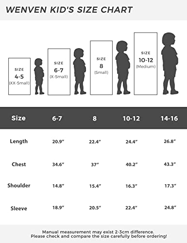 Wenven Boy's Winter Warm Puffer Jacket- Waterproof Hooded Parka Thicken Coat For Boys(6-16) #TOP6