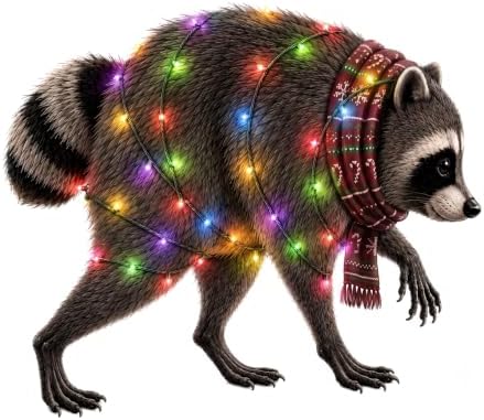 Jimothy Raccoon Christmas Ornaments 2026, Funny Viral Meme Raccoon with Short Spine Syndrome, Raccoon Gifts for Women, Friends and Coworkers, White Elephant Gift, Cute Wildlife Lover Gift image 2