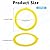 Flush Valve Seal Ring for Kohler Toilet Tank Parts Toilet Replacement Parts Compatible with Kohler GP1059291 Toilet Flush Valve Kit Flush Valve Toilet Tank Gasket, 3 Pcs, Yellow