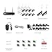 ZOSI 8CH 1080P Wireless Security Cameras System,8Channel 1080P WiFi Video NVR System,8pcs Weatherproof 2.0MP 1080P Night Vision IP CCTV Cameras Motion Alert, Smartphone Remote Access(No HDD)