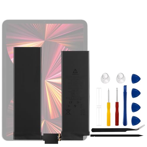 Vvsialeek New A2369 Replacement Battery for iPad Pro 11 2021/2022 4th Gen/iPad Pro 11 3rd Gen 2021 A2377 A2460 A2459 A2301 with Technical Toolkit.