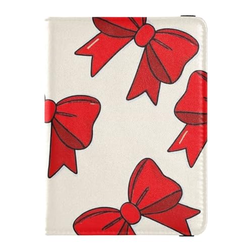 Simpatico passaporto pelle beige con fiocco con cartone animato per donna grazioso 1 taglia bel nodo a 1 Bel nodo 1 size