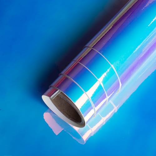 Image of Itsy Bitsy Vinyl Holographic Opal White 12inchx2ft 1 Roll|for Home Kitchen Countertop, Cabinet Furniture,Oil Proof,Table Top,Car Wrap Sheet, Wallpaper, Waterproof Vehicle Sticker