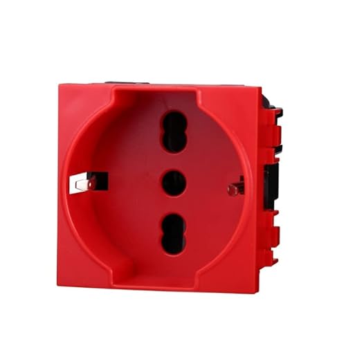 Presa Schuko Rosso 2P+T 16A