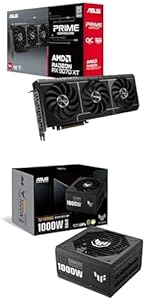 ASUS *Upgrade Bundle Prime Radeon RX 9070 XT OC Edition 16GB GDDR6 Gaming Graphics Card TUF Gaming 1000W Gold Power Supply