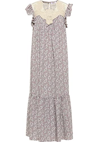 Robe maxi isha femme L longue avec motif imprimé intégral