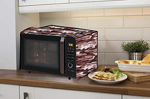 Image of Stylista Microwave Oven Cover for LG 20 L Solo MS2021CW Camouflage Pattern Multicolor