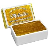 CSY art gallery Pintura de acuarela metalizada nacarada, altamente pigmentada para pintores, profesionales, principiantes, aficionados, estudiantes a elegir tu color (Kaiden's Sunshine)