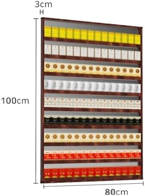 Mobile Free Standing Cigarette Display Rack | Aluminum Alloy Storage Organizer for Supermarket Checkout | Versatile Counter Cabinet Holder for Retail Use