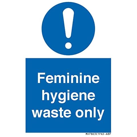 Viking Signs Feminine Hygiene Waste Sign - A8P Cover