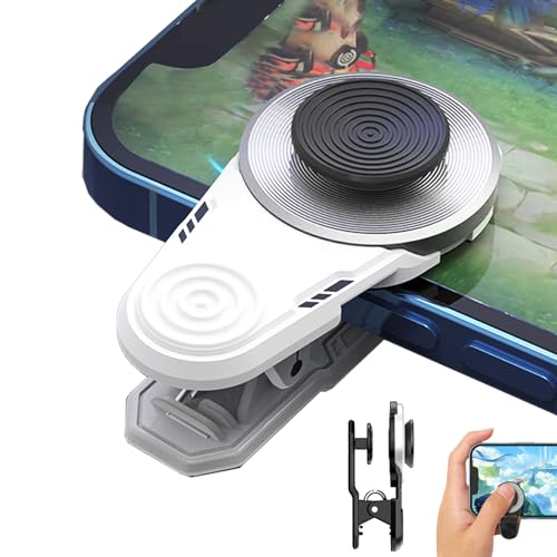 Phone Joystick for Gaming, Joystick Para Celular, Mobile Joystick for Iphone, Phone Joystick for Game, Universal Game Joystick Touch Screen Controller, Smooth Operation Without Delay (White-B-1)