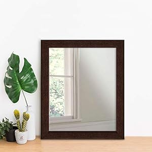 Art Street Decorative Wall Mirror for Home and Bathroom Brown Color Small Size (12 x 14 inch)