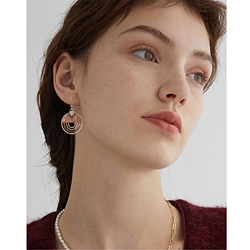 Andpai Handmade Unique Bohemian Tribal Hoop Spiral Earring Vintage Gold Silver Geometry Dangle Drop Earrings thumb #5