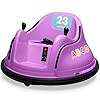 Kidzone 12V 2-Speeds Electric Ride On Bumper Car for Kids & Toddlers 1.5-5 Years Old, DIY Sticker Baby Bumping Toy Gifts…