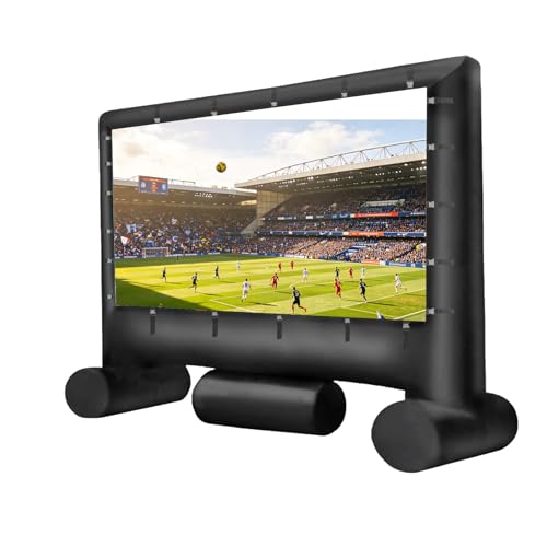 Pantalla de cine inflable portátil para noches de película al aire libre y camping familiar