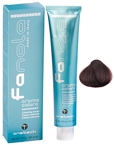 Fanola crema colore Colouring Cream 4.6 Mittelbraun Rot, 100 ml